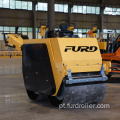 China 550Kg duplo cilindro vibratório pequeno rolo compactador de estrada FYLJ-S600C